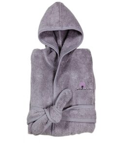 Eveil Et Nature Peignoir Coton Bio - Mauve