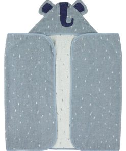 Cape de bain 70x130cm MRS. ELEPHANT - Bleu