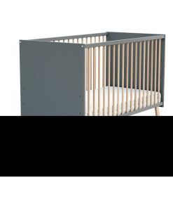 AT4 - Lit bébé 60x120 CARNAVAL - Gris Marron
