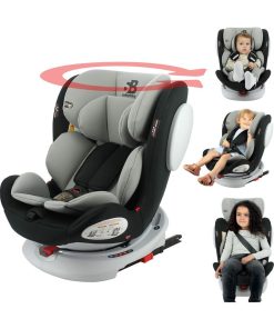Siège Auto Isofix Seaty 360° Groupe 0+/1/2/3 (0-36 Kg) – Safety Baby - Noir