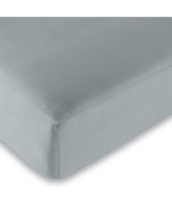 Univers Decor - Drap Housse Gris Perle 160 X 200 Cm / 100% Coton / 57 Fils/cm² - Gris