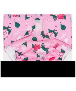Couche lavable - Roses - Rose
