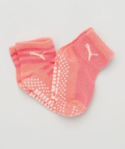 Lot 2 paires de chaussettes antidérapantes 'Puma' - rose