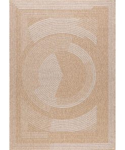Tapis exterieur 160x230 JUTE ART 7 Beige OEKO TEX idéal pour le salon - Beige