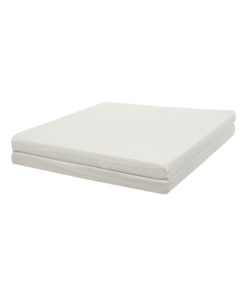Tinéo - Matelas bébé 60x120cm pliant 2 parties - Blanc