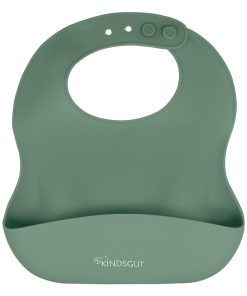 Bavoir bébé en silicone - Vert pistache