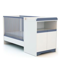 At4 - Lit Combiné Evolutif Cotillon - Bleu
