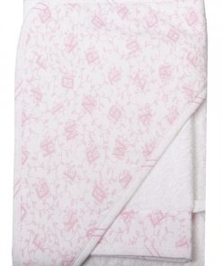 Laura Ashley Baby Set Cape De Bain Et Gant - Rose clair