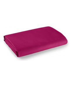 Drap plat 1 place et 2 places 100% coton/57 fils/cm² - Rose fushia