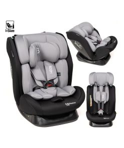 BEBELISSIMO - Siège auto I-size - groupe 0+/1/2/3 - (0-36kg) - Inclinable - 40 -150cm - i-EOS - g - Gris