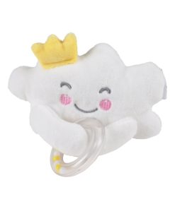 Peluche doudou anneau Nuage - Blanc