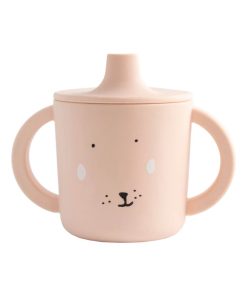 Tasse à bec en silicone Mrs Rabbit - Rose