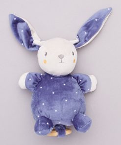 Peluche lapin musicale - BLEU