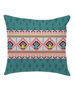 Future Home - Coussin coton multicouleur avec pompons 40x40cm - Multicolore