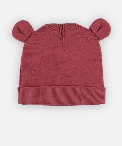 Bonnet en tricot, lie de vin - Rouge