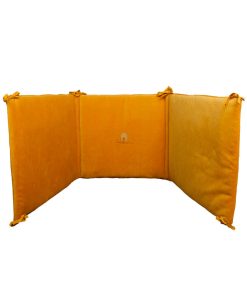 Eveil Et Nature Tour De Lit Velours Coton Bio - Moutarde