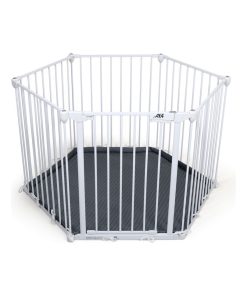 AT4 - Barrière de sécurité pour cheminée transformable en parc Blanc - Blanc