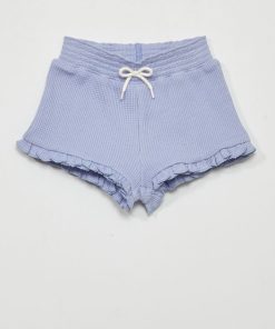 Short en nid d'abeille - Violet