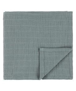 2 langes 110x110cm BLISS petrol bleu - Bleu
