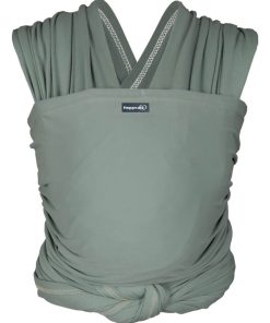 HOPPEDIZ Écharpe de portage extensible sauge 460 cm - Vert tilleul