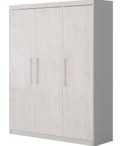ROBA Armoire "Maren 2" à 3 portes battantes – gris clair / blanc - Gris clair