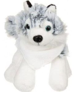 doudou Histoire d'ours Chien Gris MM 23cms HO2492 Husky Pantin - Gris