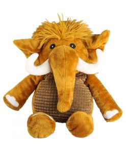 Peluche Bouillotte Mammouth - Made in France - Marron
