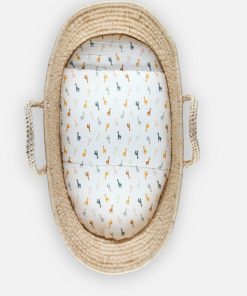 Set De Housses Pour Couffin Et Berceau En Mousseline Bio, - Noir Blanc