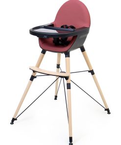 AT4 - Chaise haute 3 hauteurs CONFORT - Rose rouge