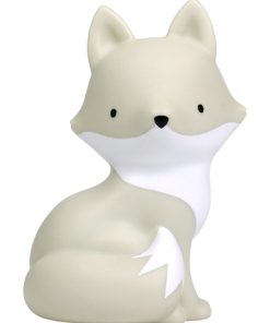 Petite veilleuse Renard arctique (13 cm) - Gris