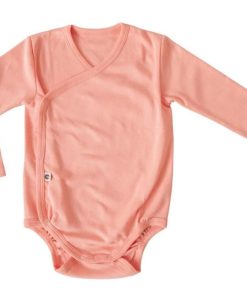Body Bébé en Coton Pima Bio Pêche - Rose
