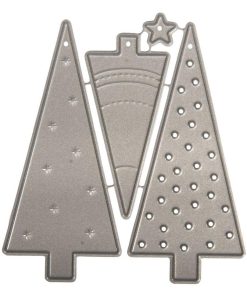 Matrice de découpe et d'embossage - 3 sapins de Noël - N/A