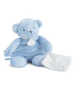 doudou Doudou et compagnie Ours Bleu DC3166 J'aime mon doudou Pantin - Bleu