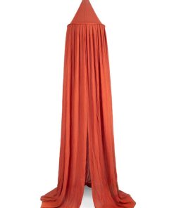 Ciel de lit rouille (245 cm) - Rouge