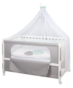 ROBA Lit cododo "Happy Cloud" 60 x 120 cm + équipement complet - Blanc