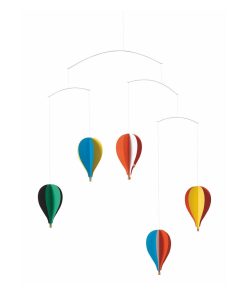 flensted Mobiles' 5 Montgolfières - Orange