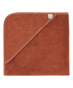 Cape de bain 75x75cm HUSH rouge - Marron