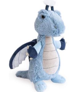 Doudou Histoire d'ours Dragon Bleu Pantin - Jungle Chic - Bleu