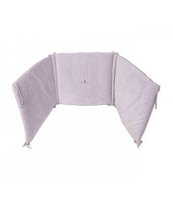 Eveil Et Nature Tour De Lit Velours Coton Bio - Mauve