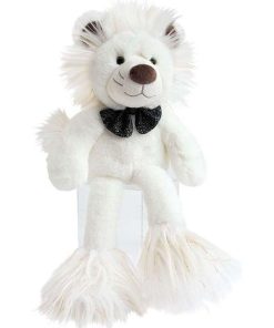doudou Histoire d'ours Lion Blanc 30cms Glitter Pantin - Blanc