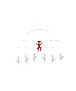 flensted Mobiles' Andersen Ballet White - Rouge