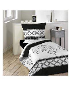 Housse de couette + taie 140 x 200 cm White dream - Multicolore