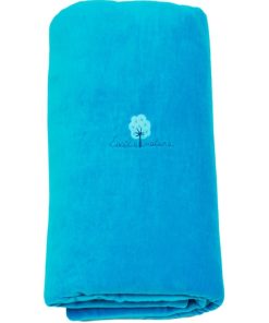 Eveil Et Nature Edredon Velours Coton Bio - Bleu turquoise