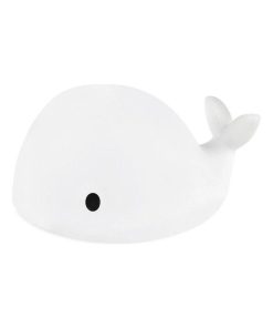 Veilleuse tactile baleine Moby (15 cm) - Blanc