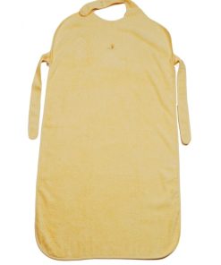 Eveil Et Nature Tablier De Bain Éponge Coton Bio - Jaune