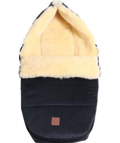 Chancelière Filia Cord en peau de mouton dark grey (0-24 mois) - Gris