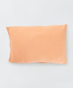 Coussin double gaze de coton - Orange