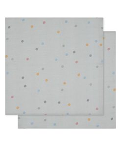 Langes en mousseline de coton - Gris Multicolore