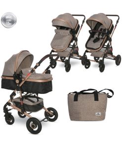 Poussette combinée transformable 2 en 1 Alba Lorelli - beige - Beige