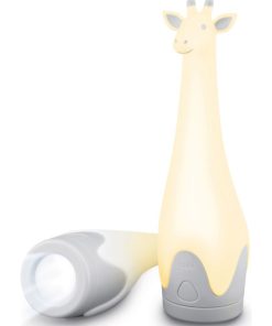 Veilleuse et torche Gina girafe grise - Gris